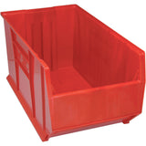 Hulk 36Container, 35-7/8L X 19-7/8W X 17-1/2H, Stackable, Polypropylene, Red, Made In Usa