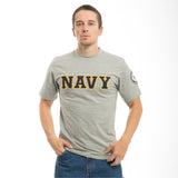 Applique Text T'S, Navy, Grey, Xl