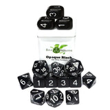R4I Dice W/Arch'D4: Opaque - Black W/White (15)