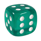 Role 4 Initiative D6 18Mm Translucent Teal W/White (12)