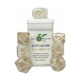 Role 4 Initiative Polyhedral Dice - Olympus, Arch'D D4'S W/Gold Numbers (7)