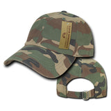 Camo Polo Caps, Woodland Camo
