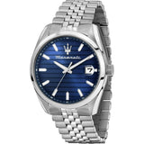 Maserati Attrazione Stainless Steel Blue Dial Quartz R8853151028 MenS Watch
