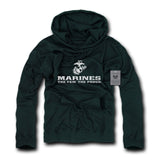 Basic Military Pullover,Marines,Black,Xl