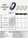 Men’s Blue Lapis Lazuli Beaded Bracelet Morocco