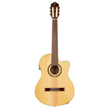 Performer Series Solid Top Slim Neck Acoustic-Electric Nylon Classical Guitar With Bag