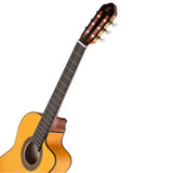 Traditional Series - Made In Spain Flamenco Solid Top Thinline Acoustic-Electric Classical Guitar With Bag