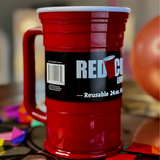 Reusable Red Beer Mug – 24oz