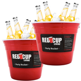 Reusable Red Party Ice Bucket