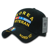 Deluxe Milit. Caps, Korea Vet, Black