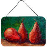 Caroline'S Treasures Pears Aluminum Metal Wall Or Door Hanging Prints, 8 X 12