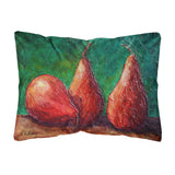Caroline'S Treasures Rdr2008Pw1216 Pears Canvas Fabric Decorative Pillow, Large, Multicolor