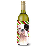 Cooper Candy Stripe Boxer Christmas Wine Bottle Beverage Insulator Beverage Insulator Hugger Rdr3002Literk