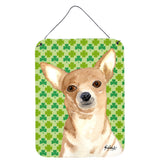 Caroline'S Treasures Chihuahua St Patrick'S Day Aluminium Metal Wall Or Door Hanging Prints, 16 X 12