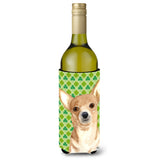 Chihuahua St Patrick'S Day Wine Bottle Beverage Insulator Beverage Insulator Hugger Rdr3013Literk