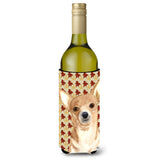 Chihuahua Fall Leaves Wine Bottle Beverage Insulator Beverage Insulator Hugger Rdr3015Literk