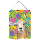 Caroline'S Treasures Eggtravaganza Goat Easter Aluminium Metal Wall Or Door Hanging Prints, 16 X 12