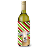 Candy Cane Goat Christmas Wine Bottle Beverage Insulator Beverage Insulator Hugger Rdr3022Literk