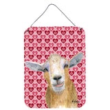 Caroline'S Treasures Hearts And Love Goat Aluminium Metal Wall Or Door Hanging Prints, 16 X 12