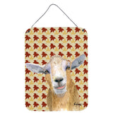 Caroline'S Treasures Fall Leaves Goat Aluminium Metal Wall Or Door Hanging Prints, 16 X 12