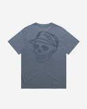 Faded Skull Caddie Tee - Faded Indigo