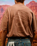 Faded Skull Caddie Tee - Faded Salmon