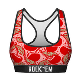 Women's Sports Bra - Cherries
