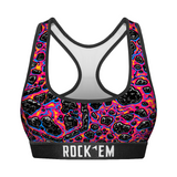 Women's Sports Bra - Neon Lava