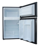 3.1 Cu.Ft. Double Door Refrigerator With Energy Star - Stainless Steel