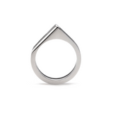 RG098W B.Tiff Pavé Carrée Ring