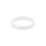 RG106WP B.Tiff Plain White Ceramic Ring