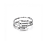 RG116W B.Tiff Pointe Cable Adjustable Ring