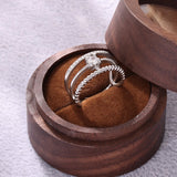 Silver Stainless Steel Open Ring for Women Triple Band Adjustable Ring with Zircon Accents, Size 7