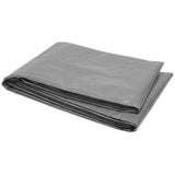 Extra HeavyDuty Tarp 6MIL Protective Canvas 10Feet x 12 Feet Cargo Control Gray RPHDTP1012