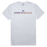 Graphic Tee,Rapid Dominance Text,White, M