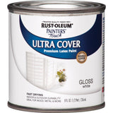 1992730 Rust-Oleum Painters Touch 2X Ultra Cover Premium Latex Paint, White Gloss, 1/2 Pt.