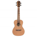 Timber Series Solid Top Left-Handed Concert Ukulele With Bag