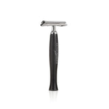 Panther Safety Razor with Black Brushed Aluminum Handle