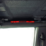 JSD 2PCS Aluminum Grab Handles For 2021-2025 Ford Bronco 2&4 Door ONLY Fit Front Seat Roll Bar Handgrip Handles(Not Fit Rear Seat), Red