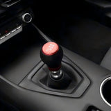 JSD 6-Speed Shift Knob; Black Leather (15-25 Mustang GT, Dark Horse)