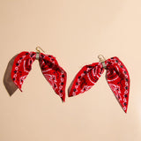 Red Bandana Earrings