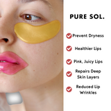 PURE SOL. Beauty Pucker Up Baby Cherry Blossom Hydrogel Collagen Lip Mask - 6 Single packs