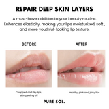 PURE SOL. Beauty Pucker Up Baby Cherry Blossom Hydrogel Collagen Lip Mask - 6 Single packs