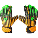 Vizari Saturn F.P. Goalkeeper Gloves W/ Finger Support – Green/Orange