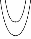 Black Rope Chain (3mm)
