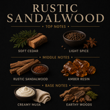 Rustic Sandalwood Reed Diffuser