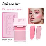Lakerain Blush Cream Long Lasting High Pigmented Natural Pink Smooth Texture 2 IN 1 Cream & Powder Blusher Korean Makeup