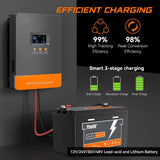 US EU Stock 60A 80A 100A Paralllel MPPT Solar Charge Controller 12V 24V 36V 48V Max PV 160Vdc Fit LifePo4 Batteria for Home RV