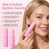 PDRN Pink Collagen Volumer Multi Balm Deep Hydration Plump Smooth Radiant Multi Collagen Stick for Cheeks Eyes Lips Neck Skincare