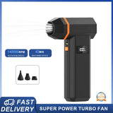 120,000 RPM Electric Turbine Blower, Portable Cordless Hair Dryer, Deep Cleaning Tool for Cars/Electronics/Home